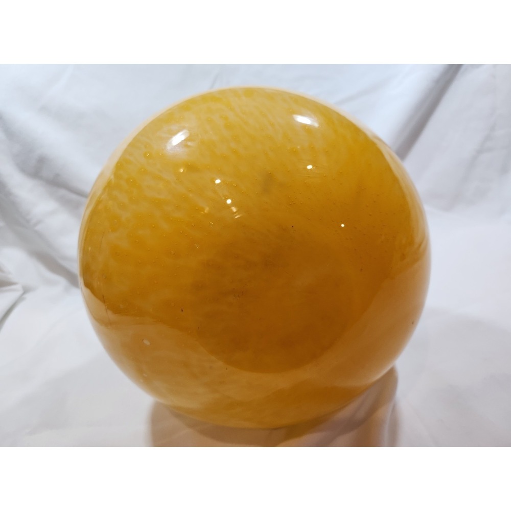 Murano Orange and Black Glass Base 21 cm high 17.5 cm wide 2.4 kg - Picture 11 of 16